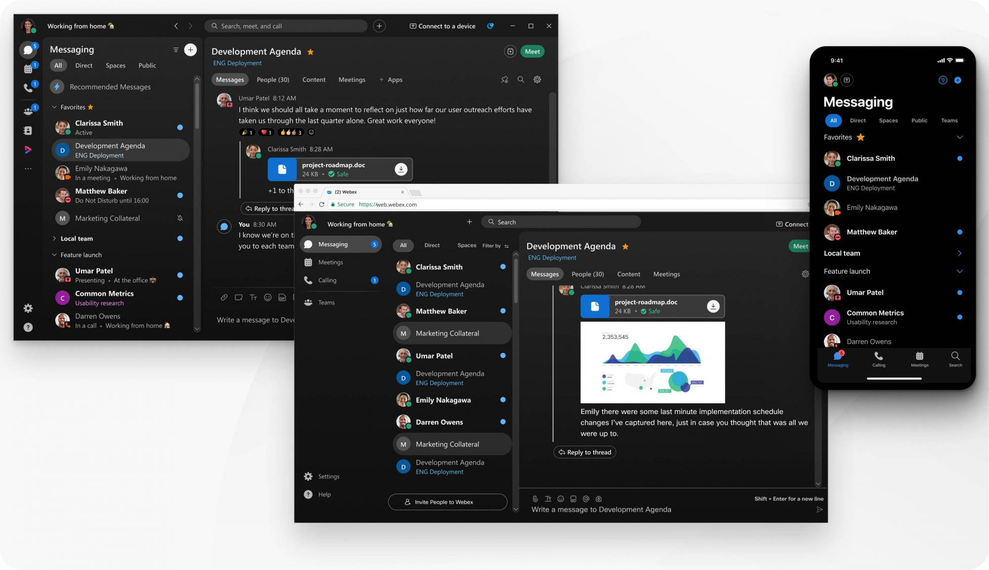 webex suite 整合全套件 - 系統UI各畫面